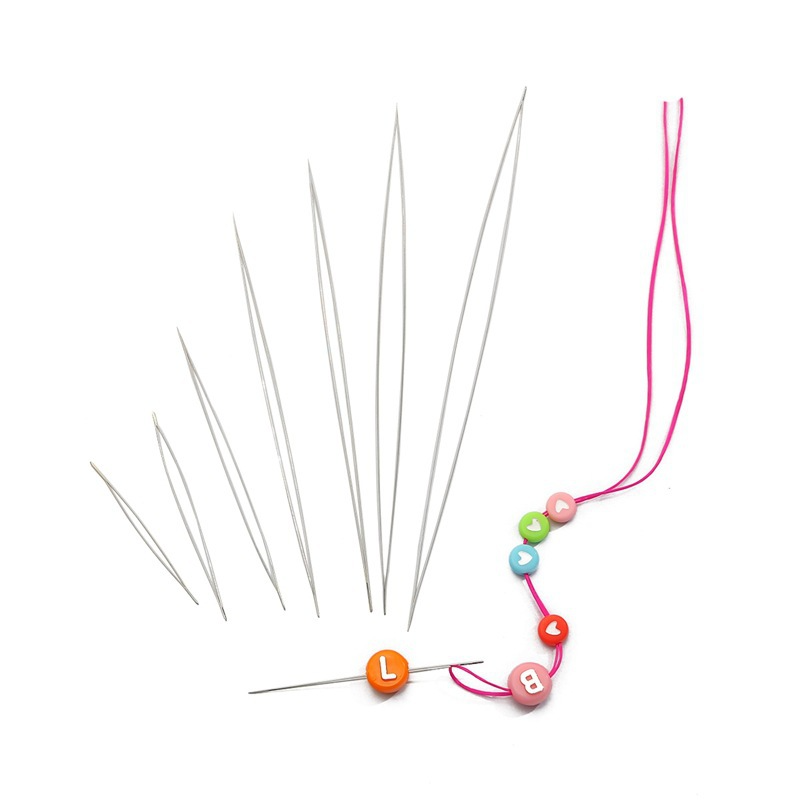 Beading needles, stringing needles, soft needles for beads, DIY craft tools for making bracelets, necklaces, and jewelry accessories