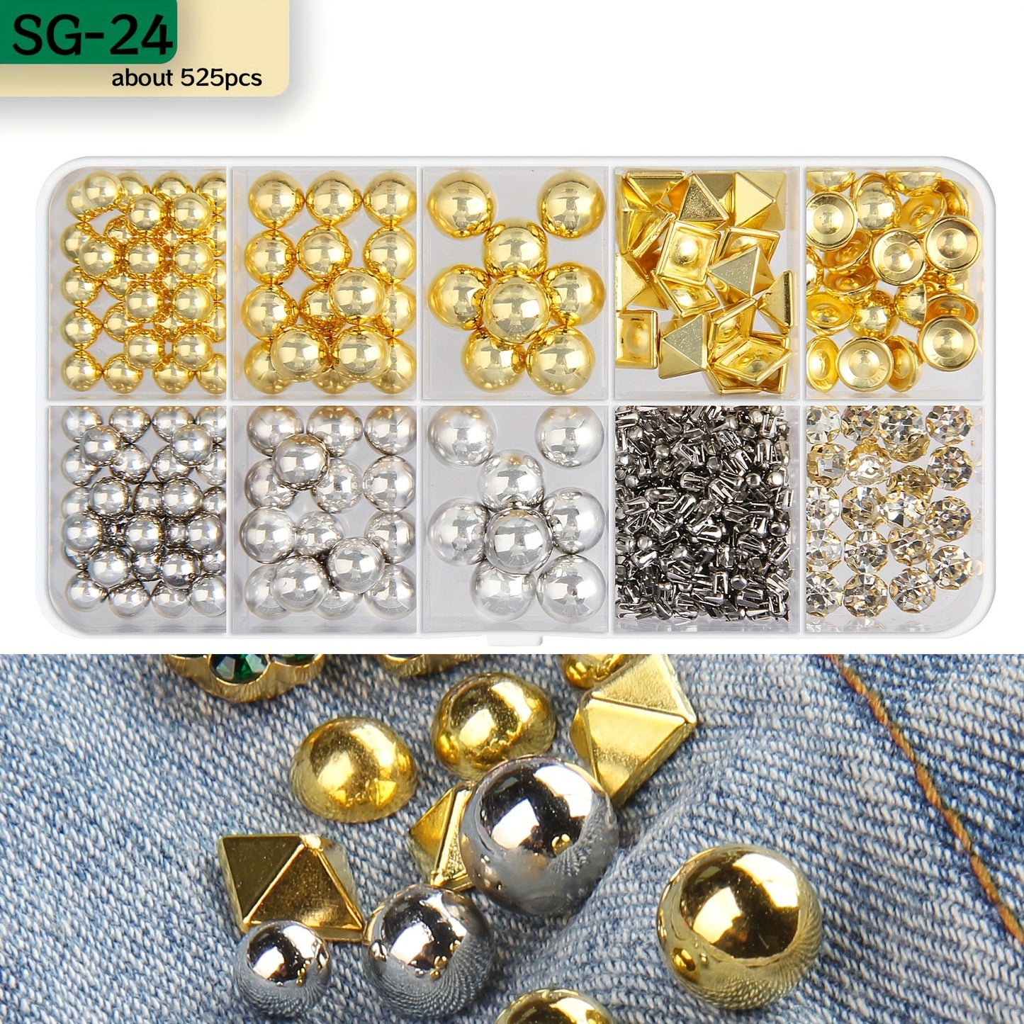 Manual Beading Machine No-Hole Bead Claw Nail Set DIY Clothing, Bags, Shoes, and Hat Tools