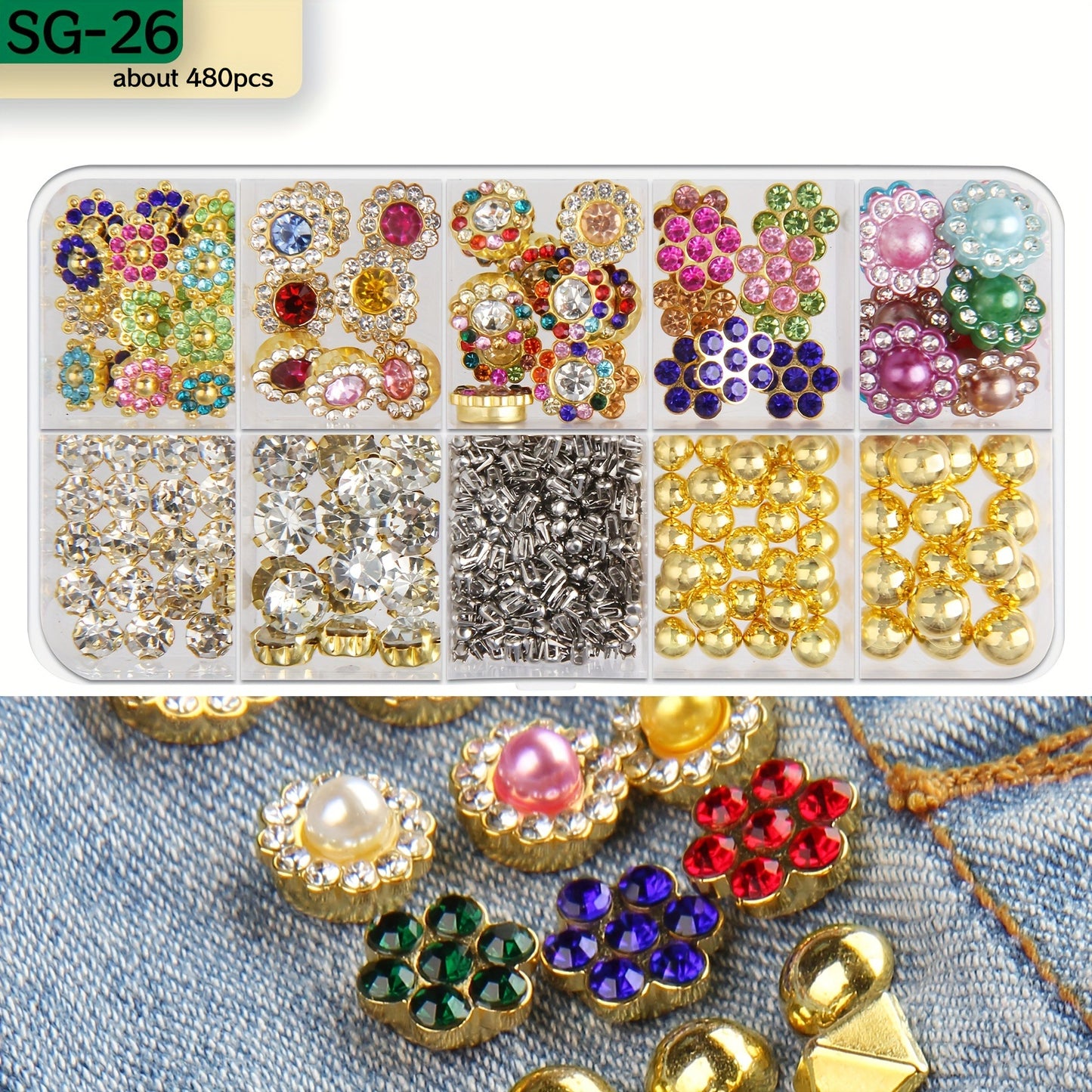 Manual Beading Machine No-Hole Bead Claw Nail Set DIY Clothing, Bags, Shoes, and Hat Tools